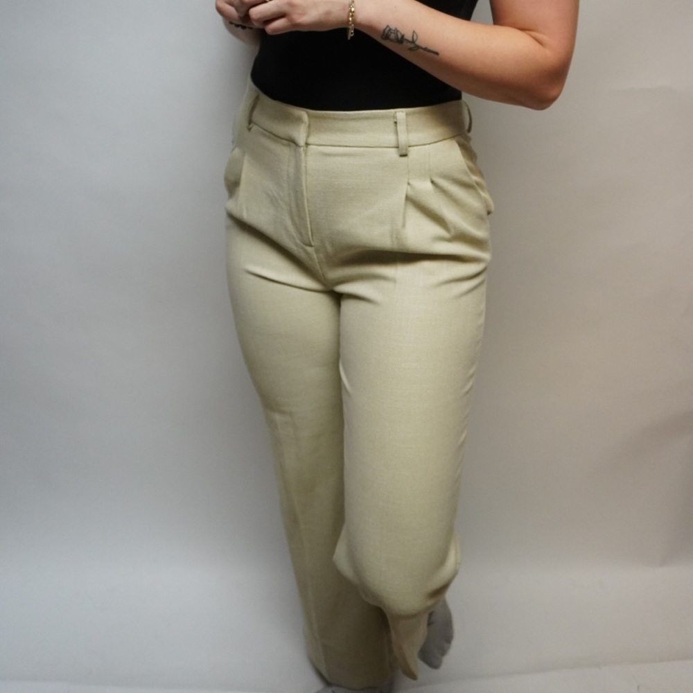 Women’s green work trousers